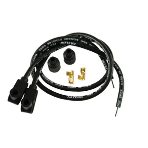 Taylor, juego de cables de bujía universales de núcleo de carbono de 8 mm. Negro
