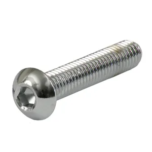 Perno de cabeza cilíndrica M8 x 16mm, cromado