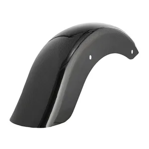 Arlen Ness, guardabarros trasero. Iluminación personalizada. Fibra de carbono