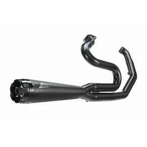 Zard, sistema de escape 2-1 de acero inoxidable M8 Touring. Negro