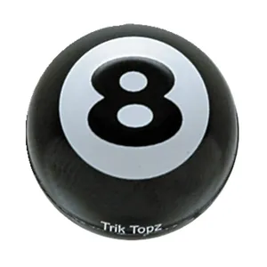 Tapa de válvula Eight Ball Trik Topz. Negro