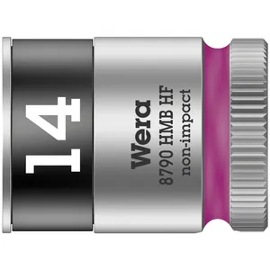 Wera Zyklop 3/8" llave de vaso con función de retención - Métrica 14.0