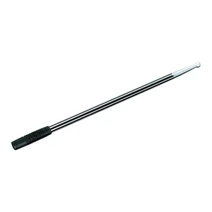 Kuryakyn, antena de aluminio mecanizado, redonda/con ranuras. Negro y aluminio natural <span style="color: red;font-size: 0,5em">- PEDIDO ESPECIAL -</span>