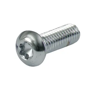 Tornillo torx de cabeza cilíndrica cromado 3/8-16 x 1/2