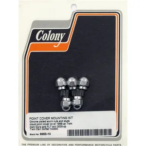 Colony, kit de montaje para tapa de contactos. Acorn, cromado