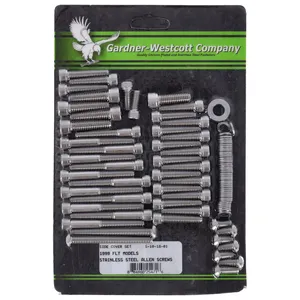 Kit de montaje de tapa lateral Big Twin, allen de acero inoxidable <span style="color: red;font-size: 0,5em">- PEDIDO ESPECIAL -</span>