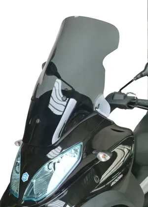 Parabrisas transparente curvado para motocicleta