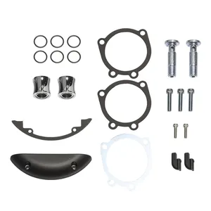Arlen Ness, kit de fijación para filtro de aire invertido. Cromado