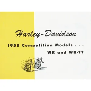 Carpeta de especificaciones 1950 WR, WR-TT