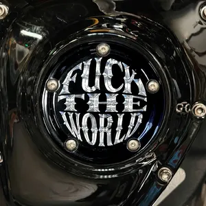 Tapa de puntos de 5 orillas Indian Larry, logo 'FTW'. Negro brillante