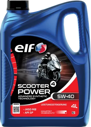 Botella de aceite Scooter 4 Power 5W-40 ADV SYN