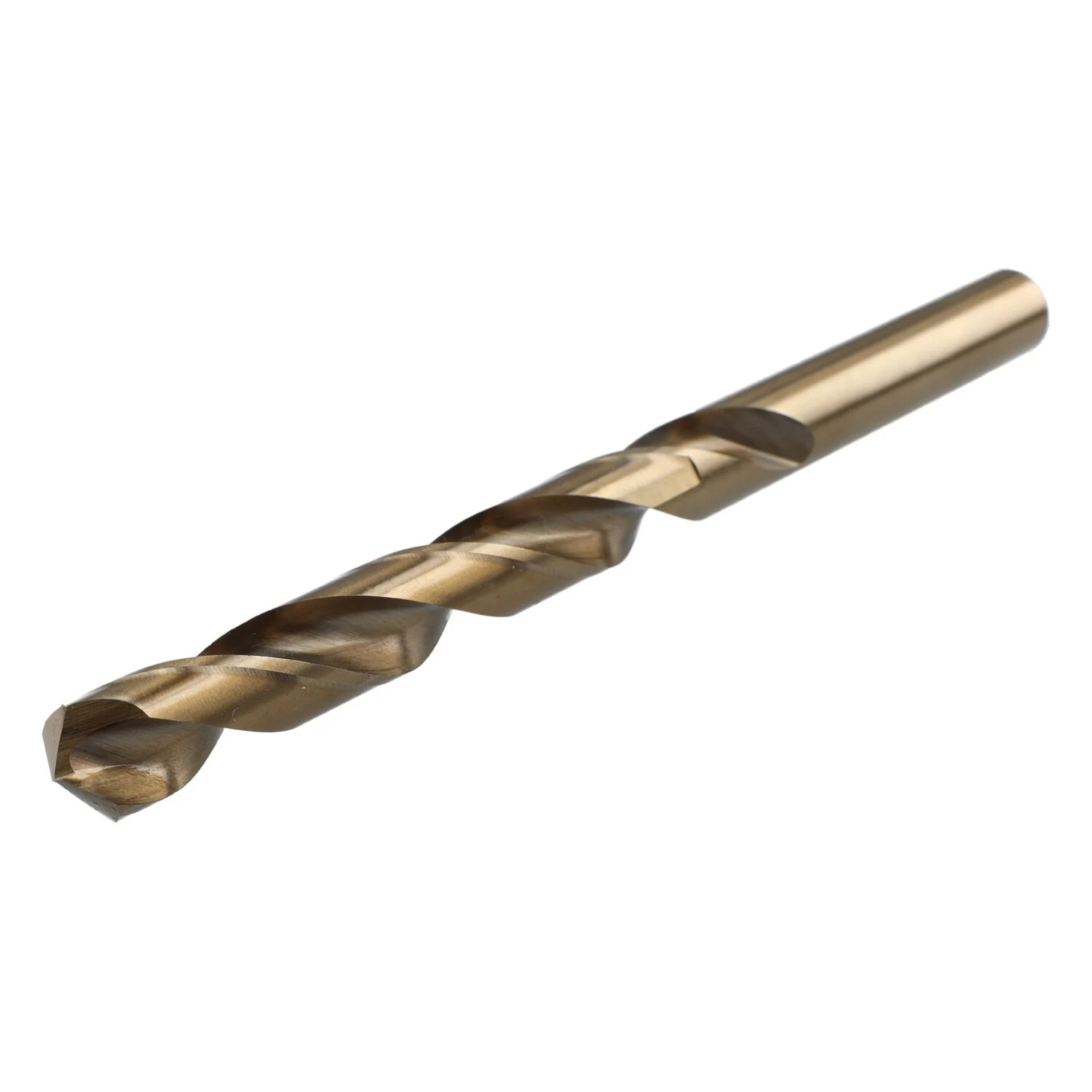 Broca de espiral Labor HSS-Co DIN338 de 10,2x133mm sobre fondo blanco