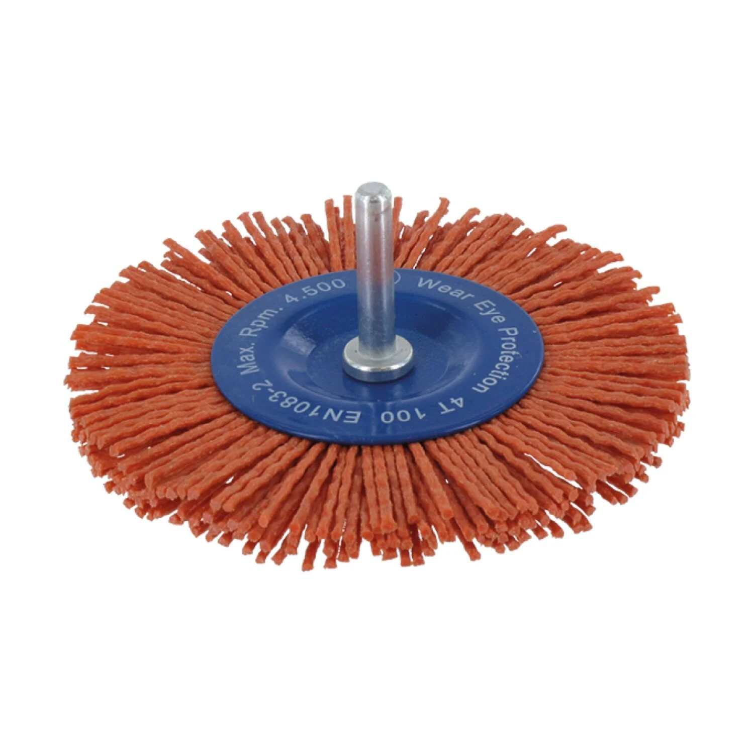 Rueda cepillo de alambre Rotec WB1 con cerdas de nylon de 100mm de diámetro