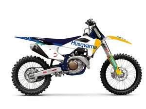 Kit de adhesivos Replica Factory con gráficos Husqvarna para motocicleta