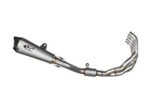 Sistema de escape completo Konix EVO TI instalado en motocicleta Harley-Davidson Touring