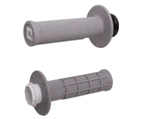 Par de puños universales Lock-On con textura Half Waffle montados en manillar