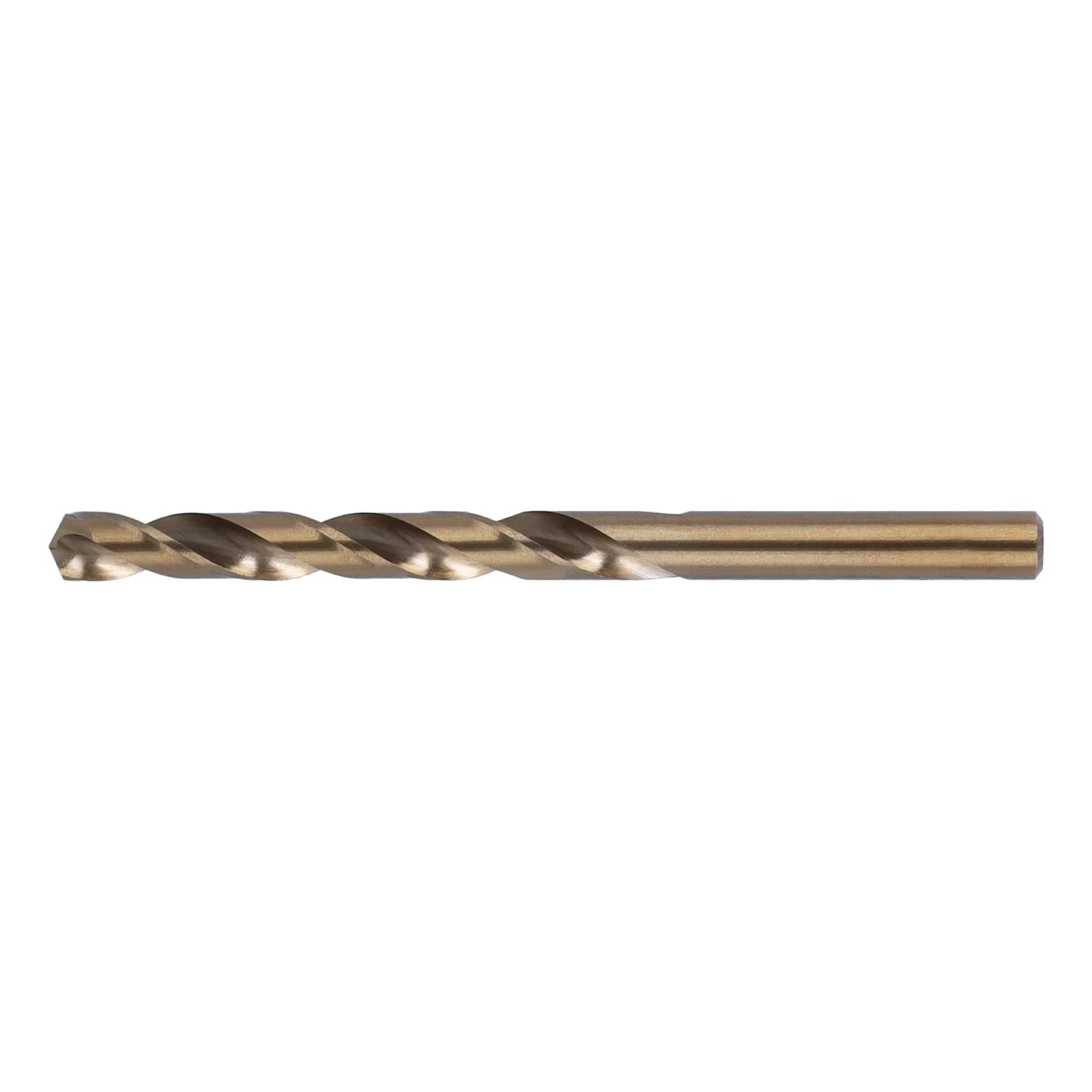 Broca de espiral HSS-Co DIN338 de 11,0 mm x 142 mm sobre fondo blanco