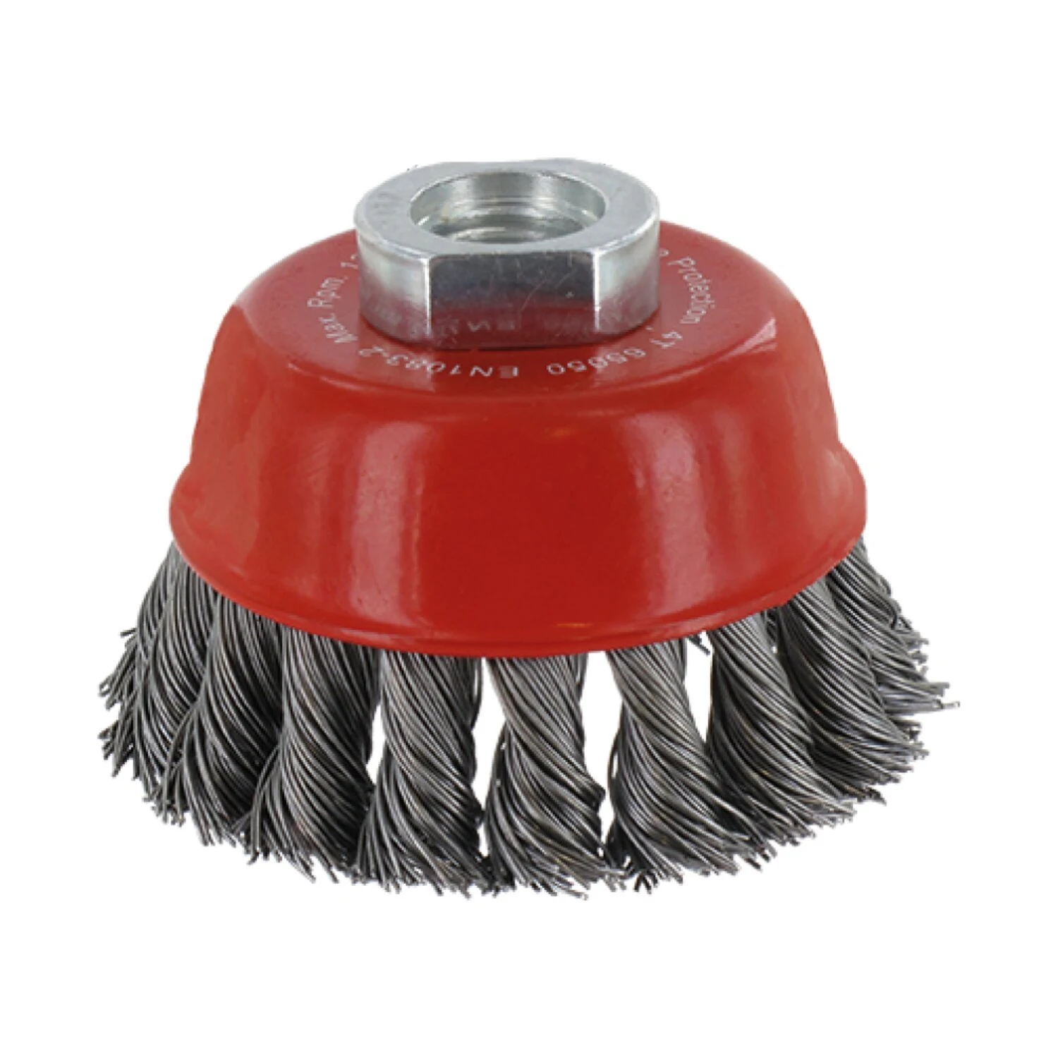 Cepillo de alambre en nudo Rotec 65x0,35 M14 de acero