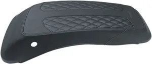 Cubierta plástica negra para tapa de alforja trasera de motocicleta