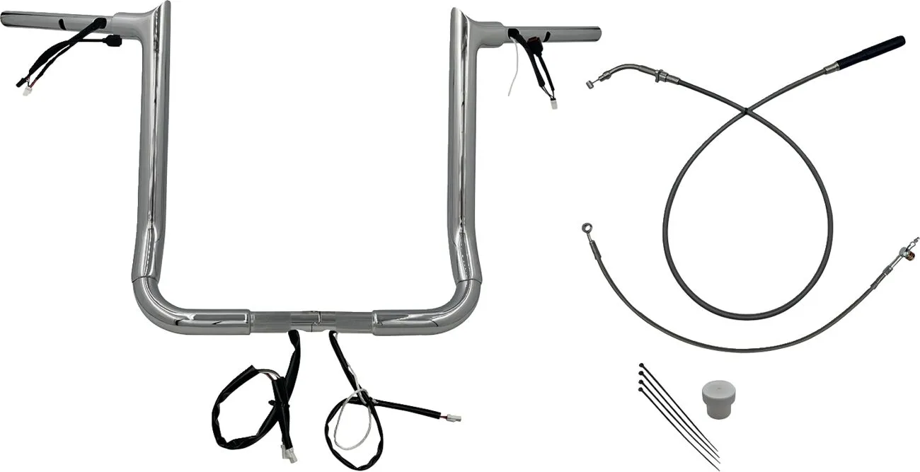 Kit de cableado de manillar EZ Install con conectores y fundas protectoras