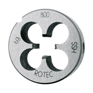 Matriz de roscar redonda Rotec HSS M14 norma DIN-EN 22568
