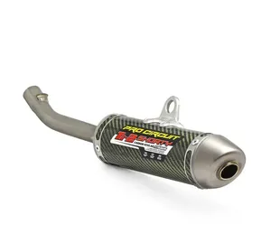 Silenciador corto Ti-2 Shorty con carcasa de fibra de carbono Kevlar y punta de escape en titanio
