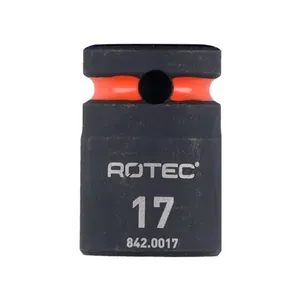 Llave de impacto Rotec cuadrada 1/2 pulgadas corta hexagonal 12mm