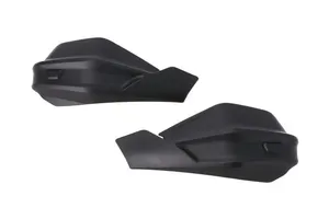 Kit de protectores de manos Adventure montados en el manillar de una motocicleta