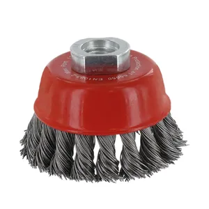 Cepillo de alambre trenzado endurecido Rotec tipo M14 WB0