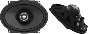 Par de altavoces XL Series instalados en tapa de alforja negra