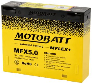 Batería Motobatt Mflex+ LiFePO4 vista frontal