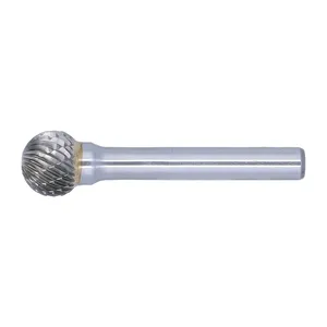 Fresa rotativa de carburo tipo D con diámetro de cabeza de 6 mm