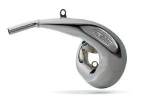 Tubo de escape Gnarly de acero niquelado para motocicleta custom