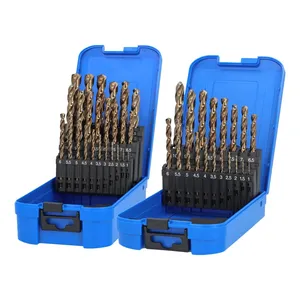 Juego de 19 brocas HSS-Co DIN338 tipo AK para metal