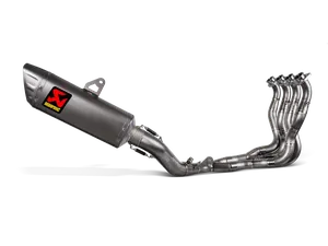 Sistema de escape completo Evolution Line Street instalado en motocicleta