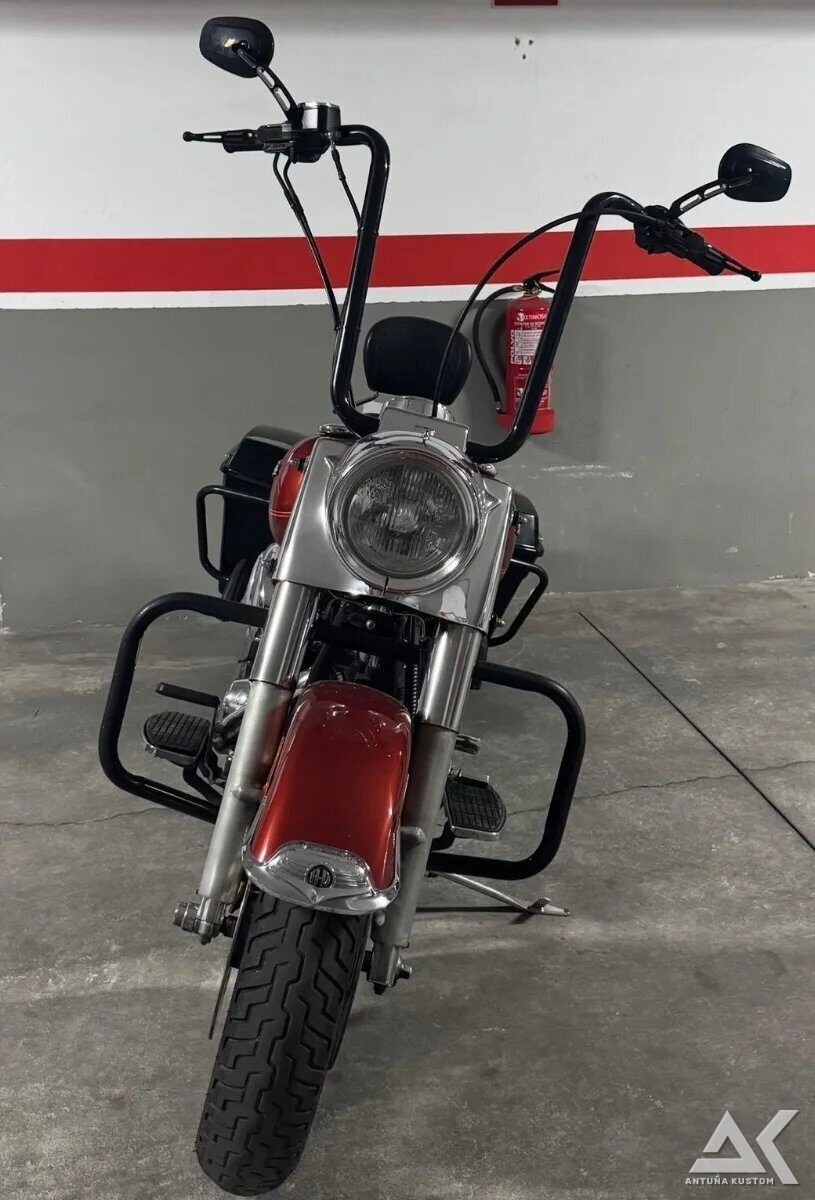 Harley-Davidson Road King FLHR 1999 roja y negra d'occasion, photo 2