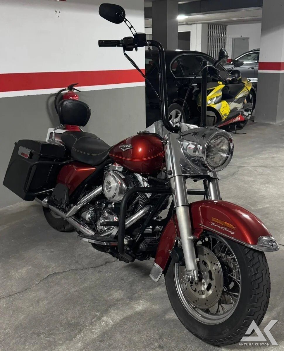 Harley-Davidson Road King FLHR 1999 roja y negra d'occasion, photo 4
