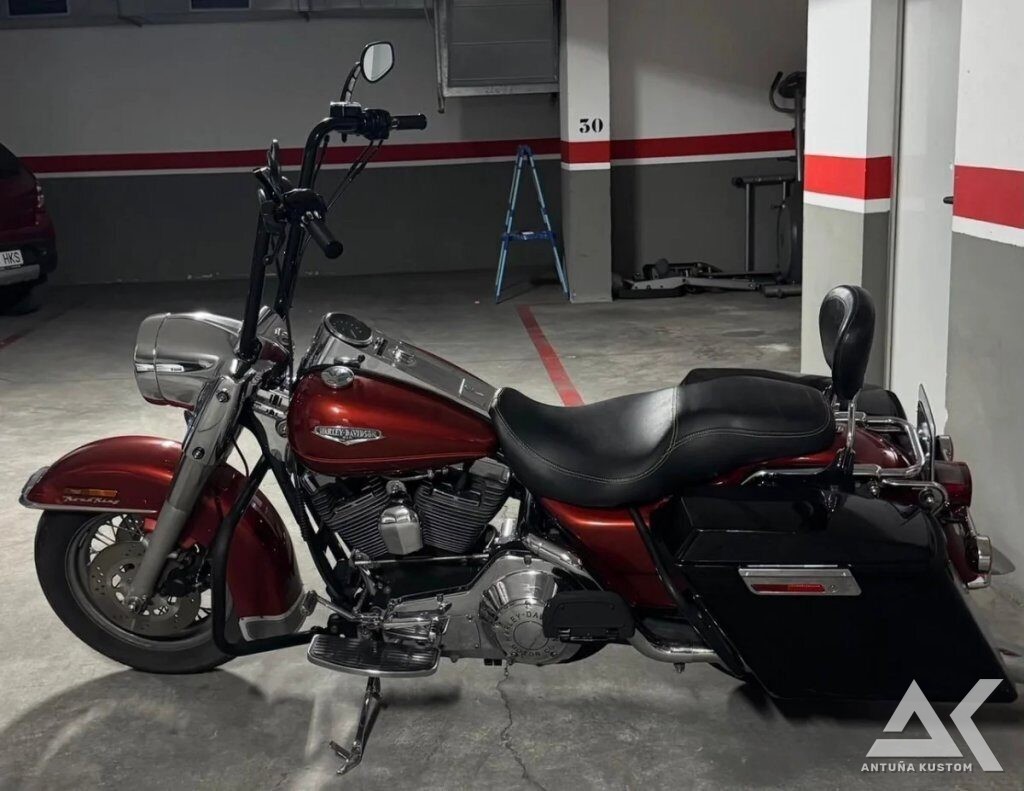 Harley-Davidson Road King FLHR 1999 roja y negra d'occasion, photo 5