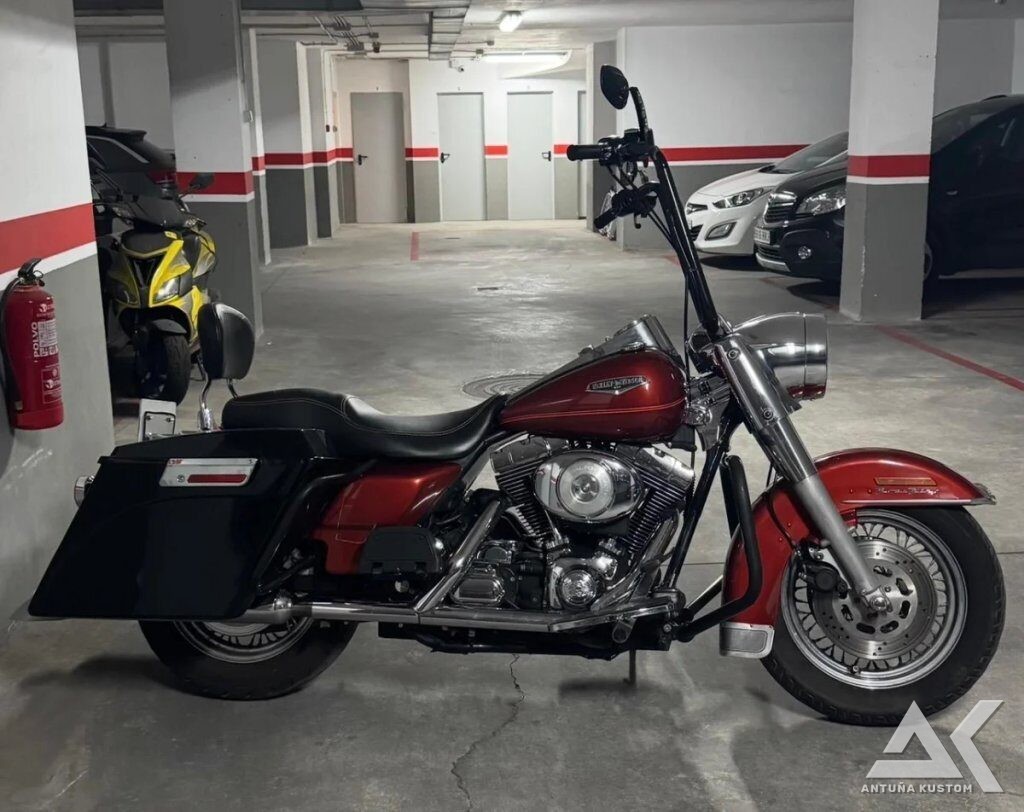 Harley-Davidson Road King FLHR 1999 roja y negra d'occasion, photo 6