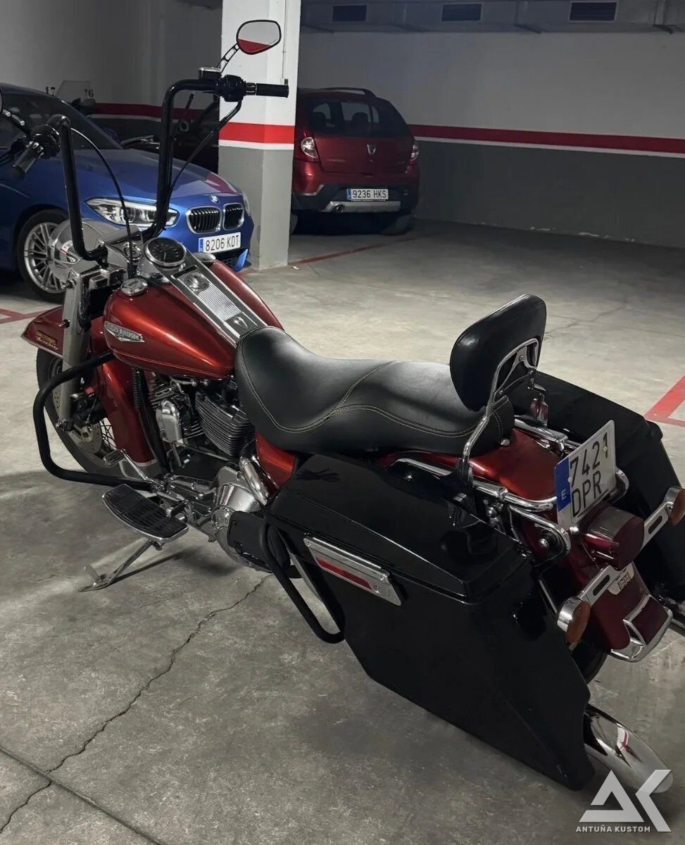 Harley-Davidson Road King FLHR 1999 roja y negra d'occasion, photo 7